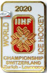 Значок Чемпионат Мира по хоккею  2020 Швейцария (отменен)